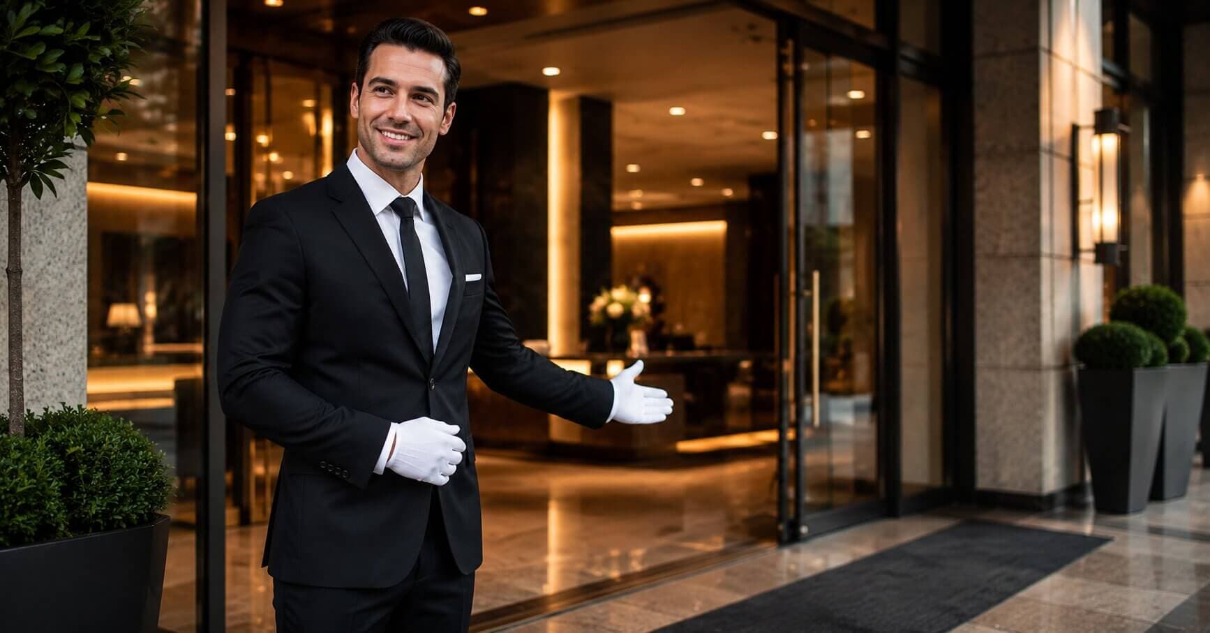 Chauffeur Welcoming Guest