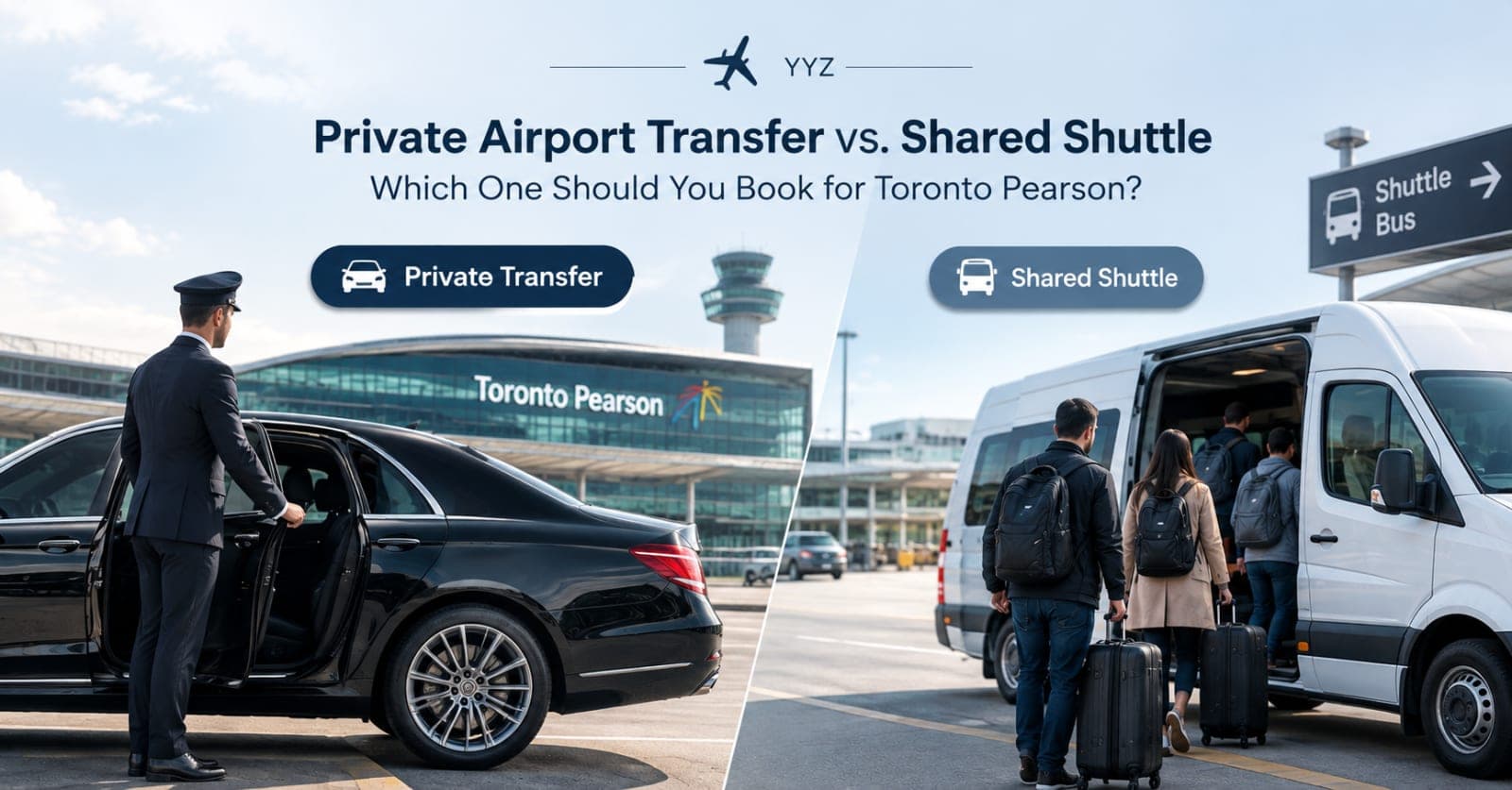 Toronto Pearson Airport Limo vs Shuttle Service