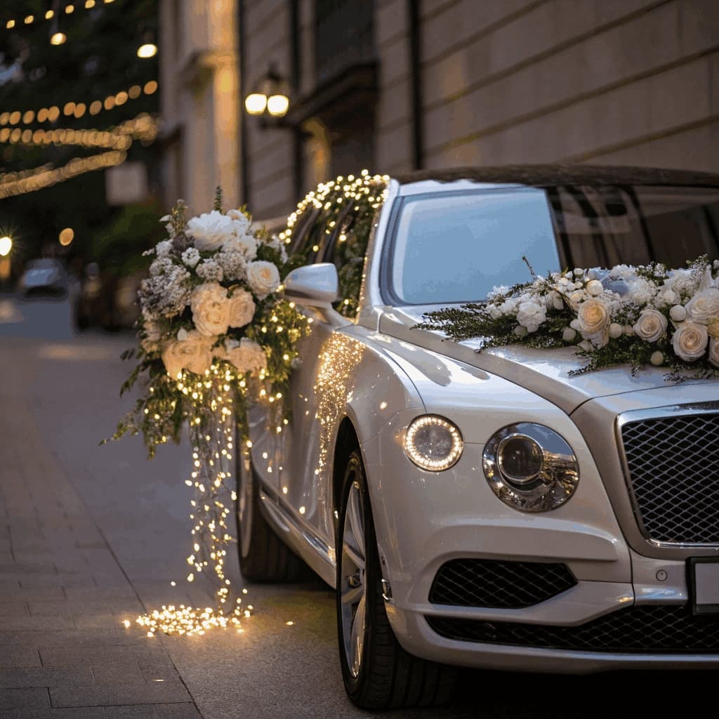 luxury wedding car rental in Burlington